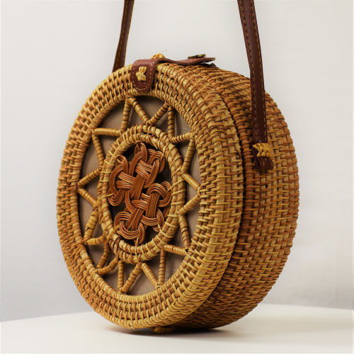 Γυναικεία τσάντα bamboo με σχέδιο